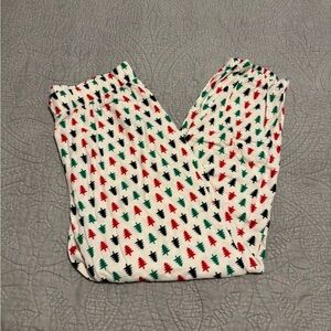 Gap Body Christmas Tree Holiday Print Jogger Pajama Pants Size Medium